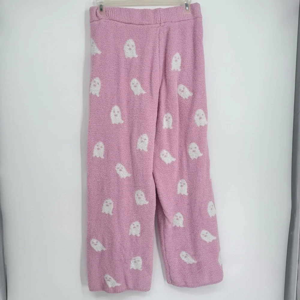 Cupcakes and Cashmere Pink Ghost Super Soft Pants Size XL Plush Lounge Pull on